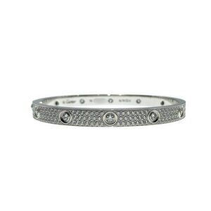 Cartier Love Bracelet Diamond-Paved 18K white gold Size 19